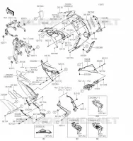 LOWER COWLING voor Kawasaki NINJA 650 2023