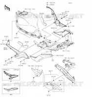 SIDE COVERS   CHAIN COVER voor Kawasaki NINJA 650 2023