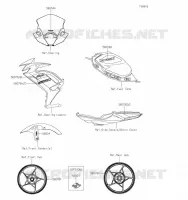 STICKER(WHITE) voor Kawasaki NINJA 650 2023
