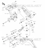 SUSPENSION   SHOCK ABSORBER voor Kawasaki NINJA 650 2023