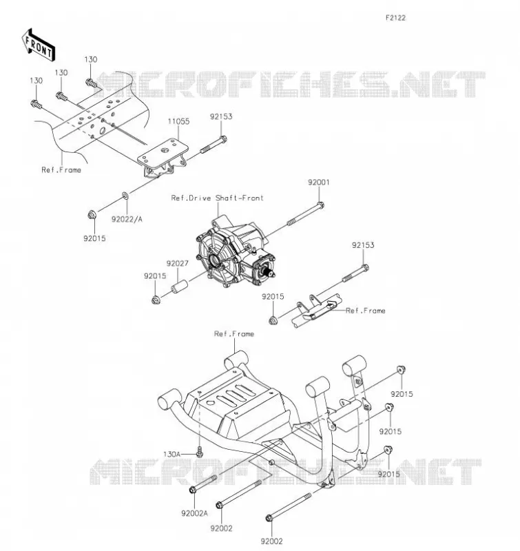 ENGINE MOUNT Kawasaki SSV 620 2023 MULE 4010 TRANS 4X4  KAT620BPFNN