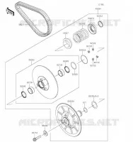DRIVE CONVERTER   BELT voor Kawasaki MULE PRO-FXT 2023