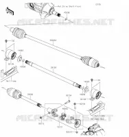 DRIVE SHAFT(H&Eacute;LICE) voor Kawasaki MULE PRO-FXT 2023