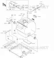 FUEL TANK voor Kawasaki MULE PRO-FXT 2023