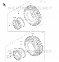 WHEELS   TIRES voor Kawasaki MULE PRO-FXT 2023