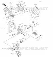 BRAKE PEDAL / THROTTLE LEVER voor Kawasaki MULE PRO-FXT 2023