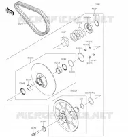 DRIVEN CONVERTER / BELT voor Kawasaki MULE PRO-FXT 2023