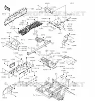 FRAME PARTS(ARRI&Egrave;RE) voor Kawasaki MULE PRO-FXT 2023