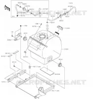 FUEL TANK voor Kawasaki MULE PRO-FXT 2023