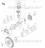PISTON / CRANKSHAFT voor Kawasaki MULE PRO-FXT 2023