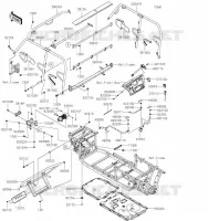 PROTECTION   CHASSIS CAB voor Kawasaki MULE PRO-FXT 2023