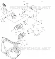 AIR FILTER   BELT CONVERTER voor Kawasaki MULE PRO-FXT 2023