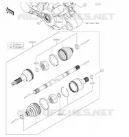 DRIVE SHAFT REAR voor Kawasaki MULE PRO-FXT 2023