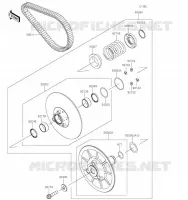 DRIVEN CONVERTER / BELT voor Kawasaki MULE PRO-FXT 2023