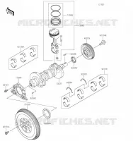 PISTON / CRANKSHAFT voor Kawasaki MULE PRO-FXT 2023