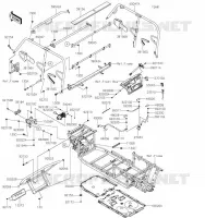PROTECTION   CHASSIS CAB voor Kawasaki MULE PRO-FXT 2023