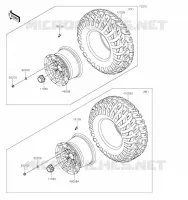 WHEELS / TIRES voor Kawasaki MULE PRO-FXT 2023