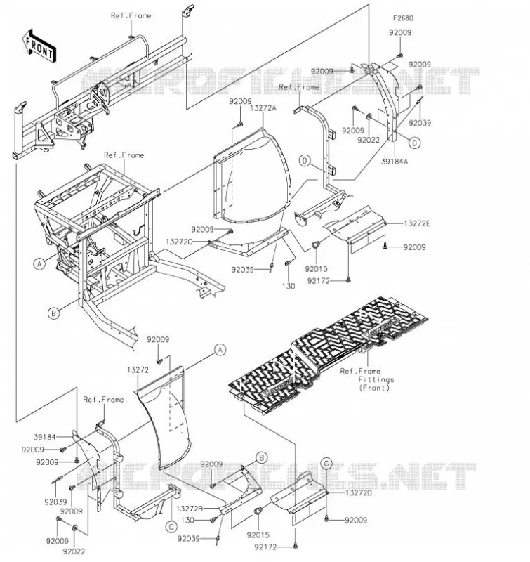 GUARD(S) Kawasaki SSV 820 2023 MULE PRO-FXT  KAT820FPFNN