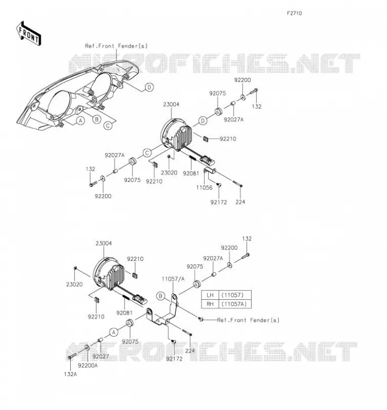 HEADLIGHT(s) Kawasaki SSV 820 2023 MULE PRO-FXT  KAT820FPFNN