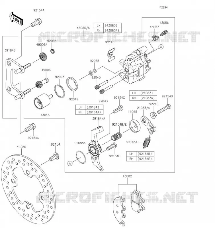 REAR BRAKE Kawasaki SSV 820 2023 MULE PRO-FXT  KAT820FPFNN