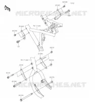 ENGINE MOUNT voor Kawasaki KLX230R S 2023