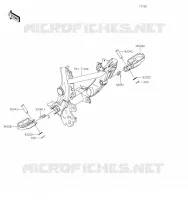 FOOTREST voor Kawasaki KLX230R S 2023