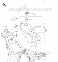 FUEL TANK(CN,US) voor Kawasaki KLX230R S 2023