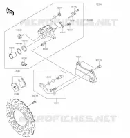 REAR BRAKE voor Kawasaki KLX230R S 2023