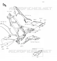 SIDE COWLING voor Kawasaki KLX230R S 2023