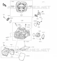 CYLINDER HEAD voor Kawasaki KLX230R S 2023