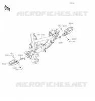 FOOTREST voor Kawasaki KLX230R S 2023