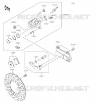 REAR BRAKE voor Kawasaki KLX230R S 2023