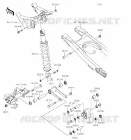 SUSPENSION   SHOCK ABSORBER voor Kawasaki KLX230R S 2023