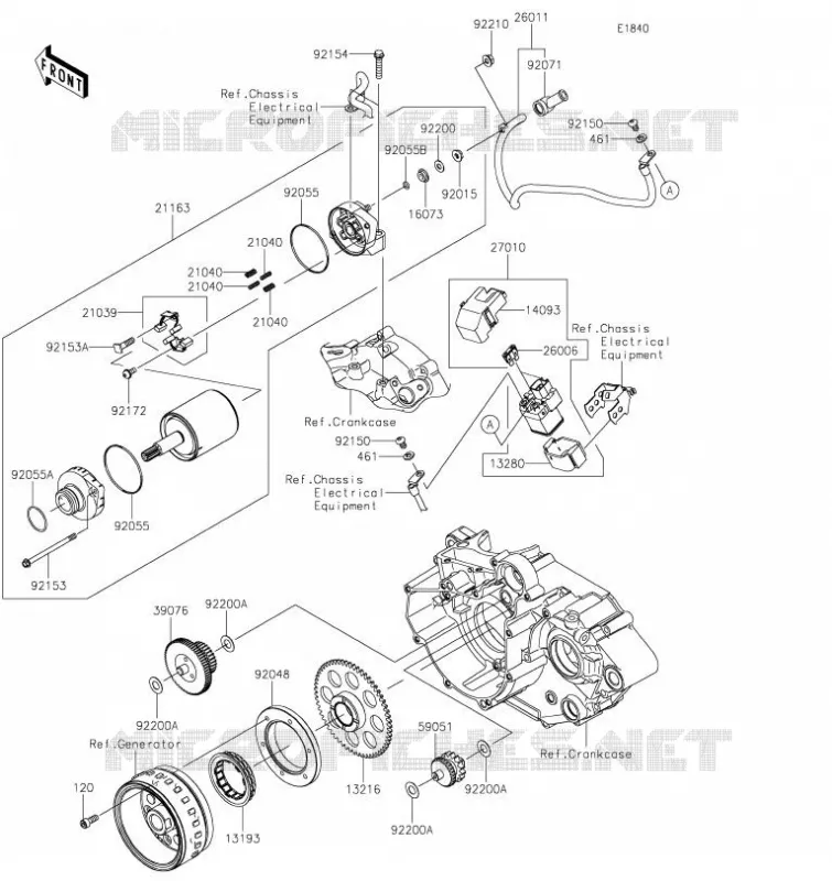 STARTER MOTOR Kawasaki TOUT-TERRAIN 230 2023 KLX230R S  KLX230FPFNN