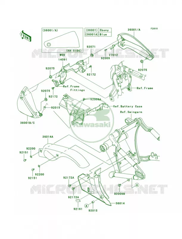 Side CoversChain Cover Kawasaki MOTOS 2000 2007 Vulcan 2000  VN2000A7F