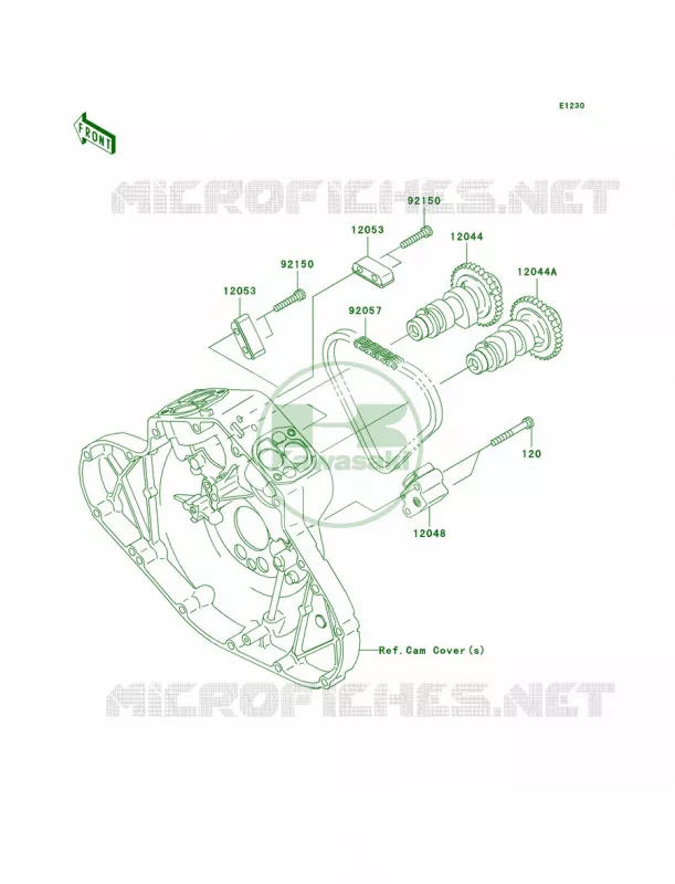 CamshaftsTensioner Kawasaki MOTOS 2000 2007 Vulcan 2000 Classic  VN2000E7F