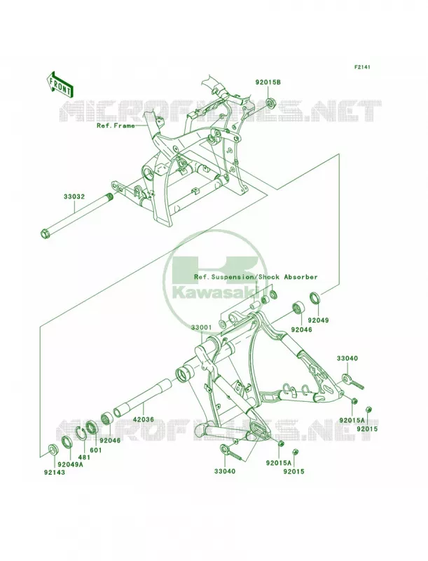 Swingarm Kawasaki MOTOS 2000 2007 Vulcan 2000 Classic  VN2000E7F