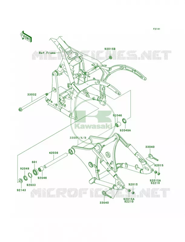 Swingarm Kawasaki MOTOS 900 2007 Vulcan 900 Classic  VN900B7F