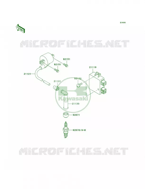 Ignition System Kawasaki MOTOS 250 2006 KLX250S  KLX250H6F