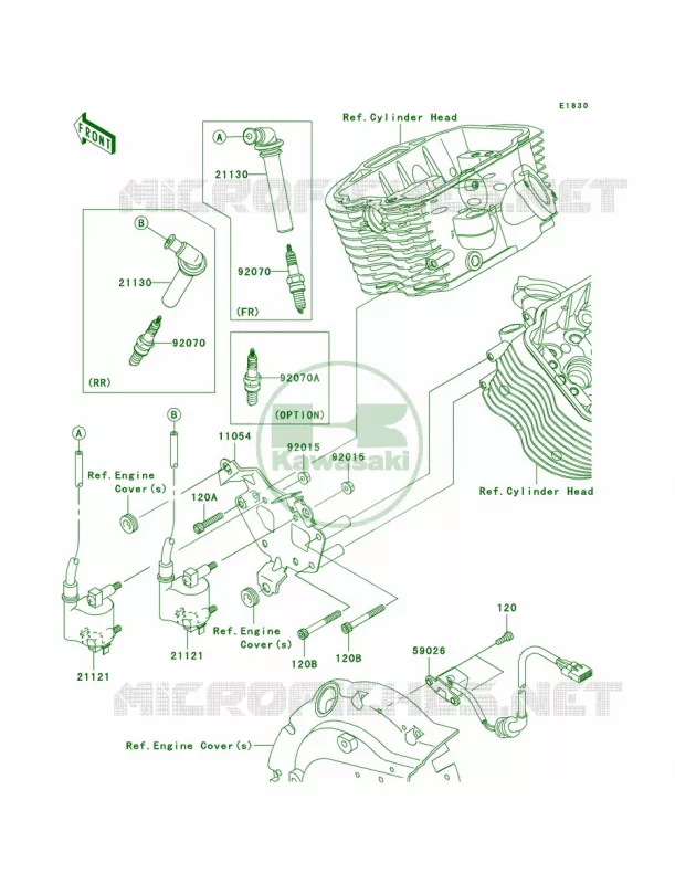 Ignition System Kawasaki MOTOS 900 2007 Vulcan 900 Custom  VN900C7F