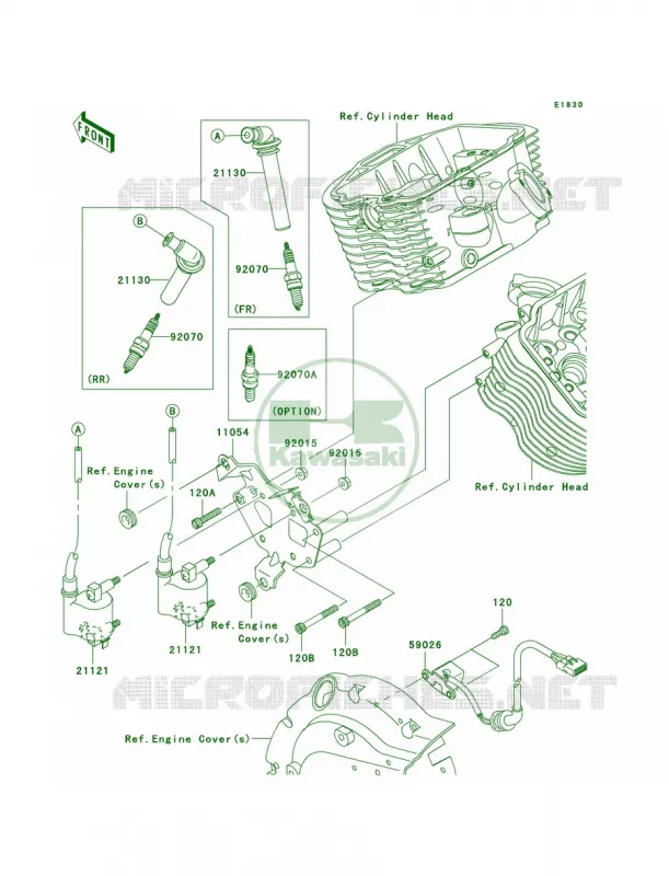 Ignition System Kawasaki MOTOS 900 2007 Vulcan 900 Custom  VN900C7F