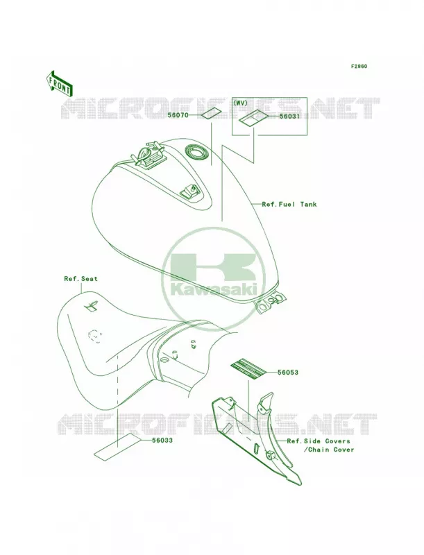 Labels Kawasaki MOTOS 900 2007 Vulcan 900 Custom  VN900C7F