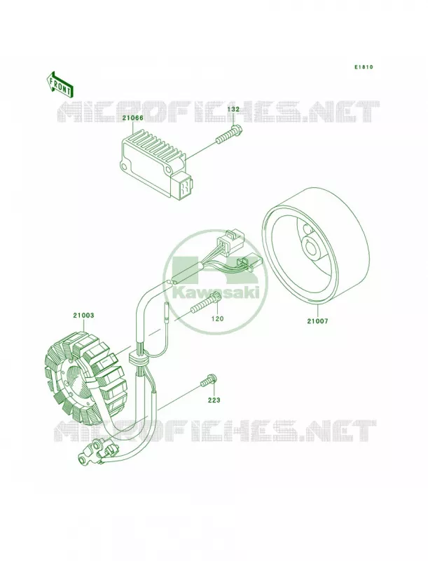 Generator Kawasaki MOTOS 125 2006 Eliminator 125  BN125A6F