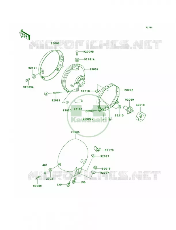 Headlights Kawasaki MOTOS 125 2006 Eliminator 125  BN125A6F