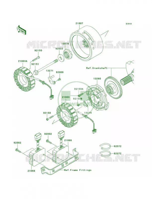 Generator Kawasaki MOTOS 1500 2006 Vulcan 1500 Classic  VN1500T6F