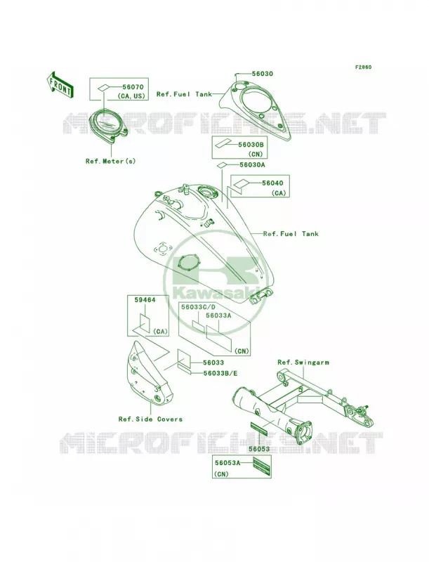 Labels Kawasaki MOTOS 1600 2006 Vulcan 1600 Classic  VN1600A6F