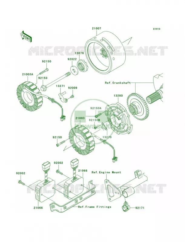 Generator Kawasaki MOTOS 1600 2006 Vulcan 1600 Classic  VN1600E6F