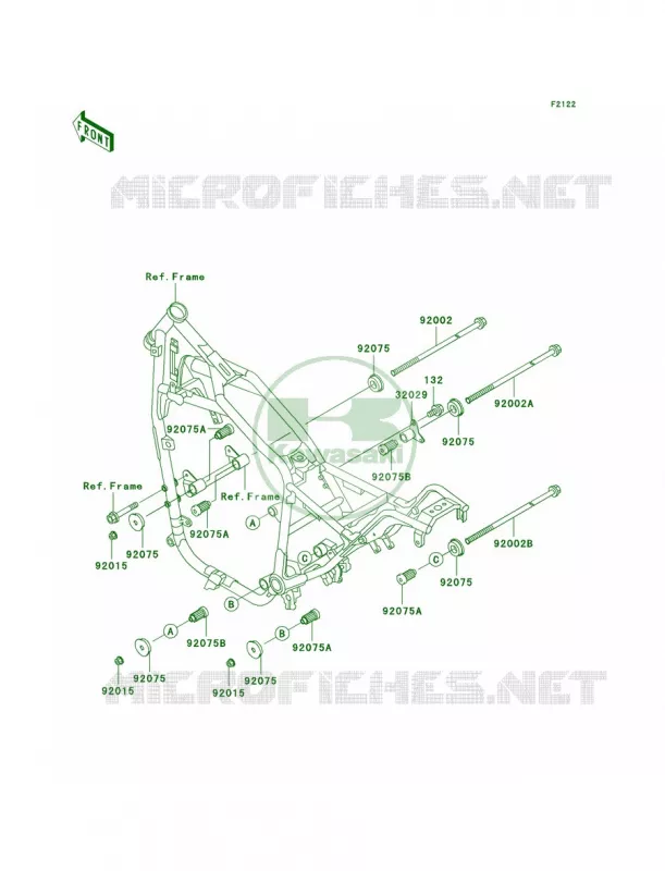 Engine Mount Kawasaki MOTOS 750 2006 Vulcan 750  VN750A6F