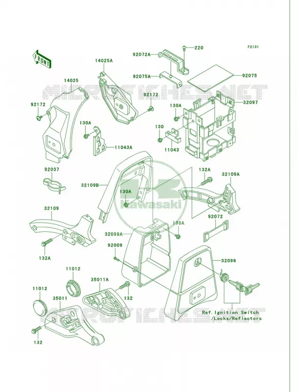 Frame Fittings Kawasaki MOTOS 750 2006 Vulcan 750  VN750A6F
