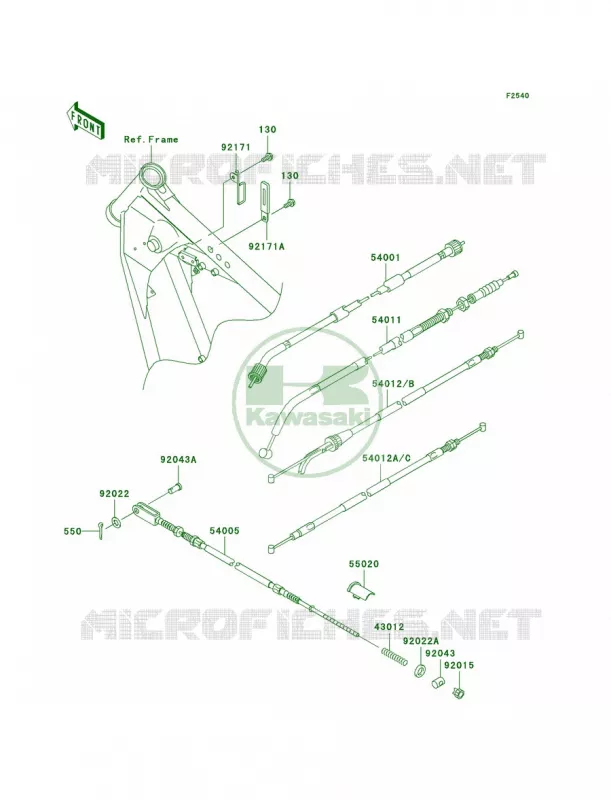 Cables Kawasaki MOTOS 125 2005 Eliminator 125  BN125-A8